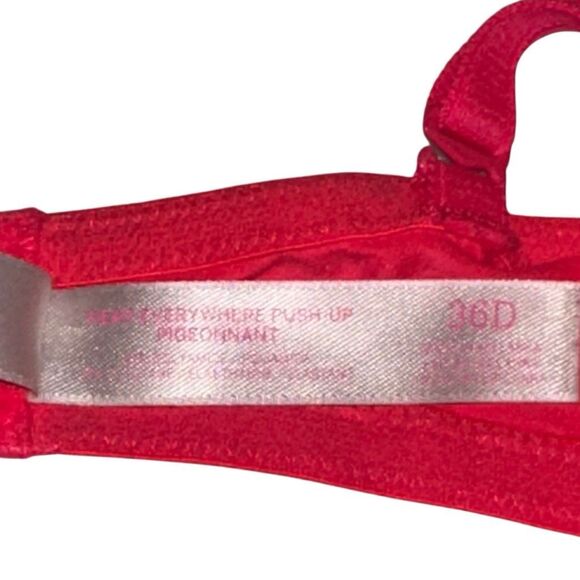 Victoria’s Secret 36D Wear Everywhere Push Up Convertible Bra Hot Pink - Picture 4 of 10